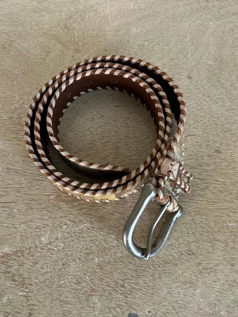 Y2K Fossil Western Leather Belt